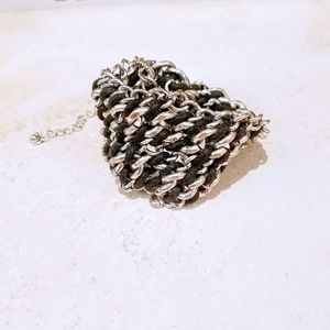 Chunky Chain Braided Bracelet
